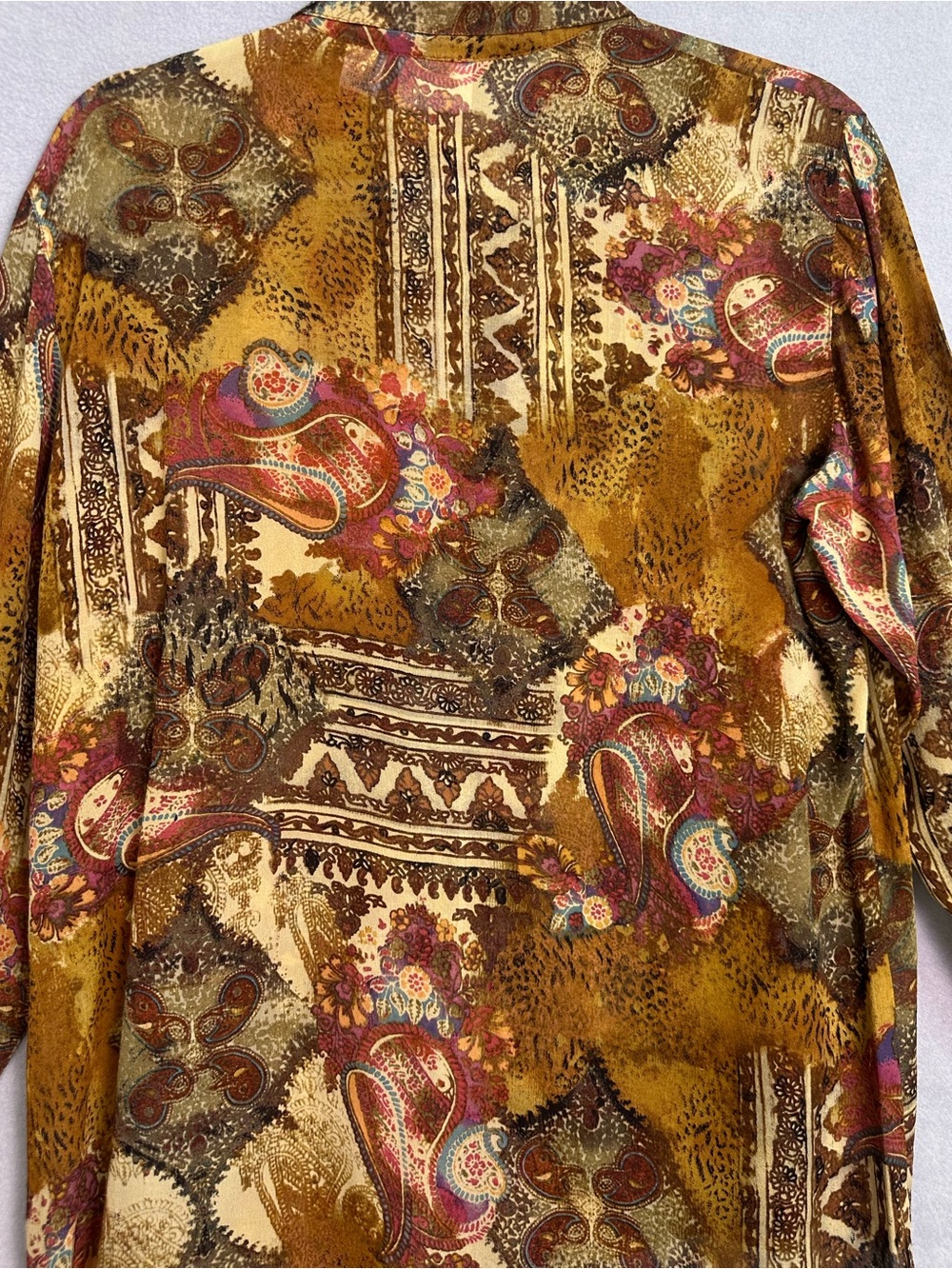 Chico's Multicolor Paisley Button-Front Shirt - Picture 3 of 9